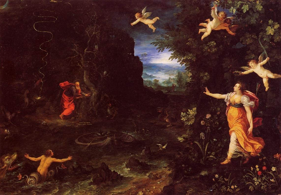 Circe a Ulysses od Jan the Elder Brueghel