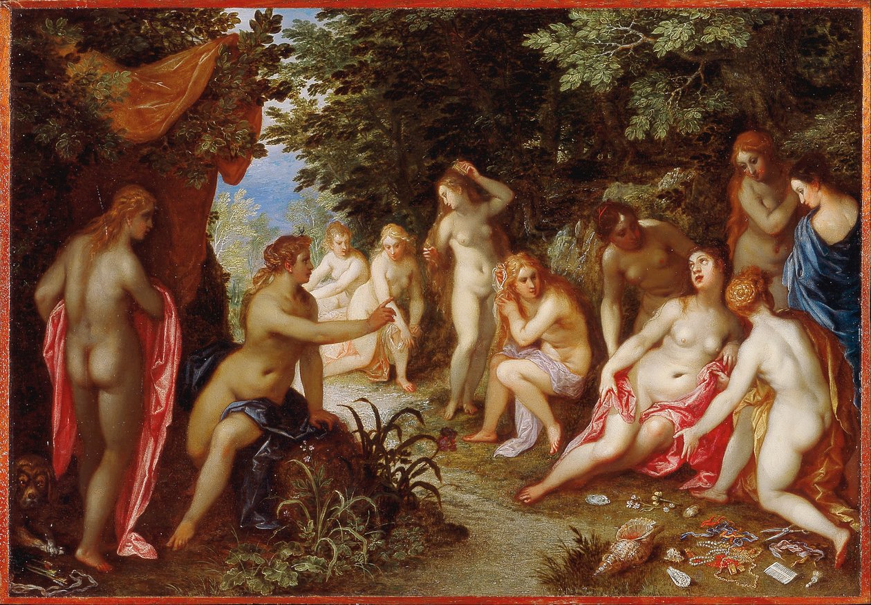 Diana a Callisto od Jan the Elder Brueghel