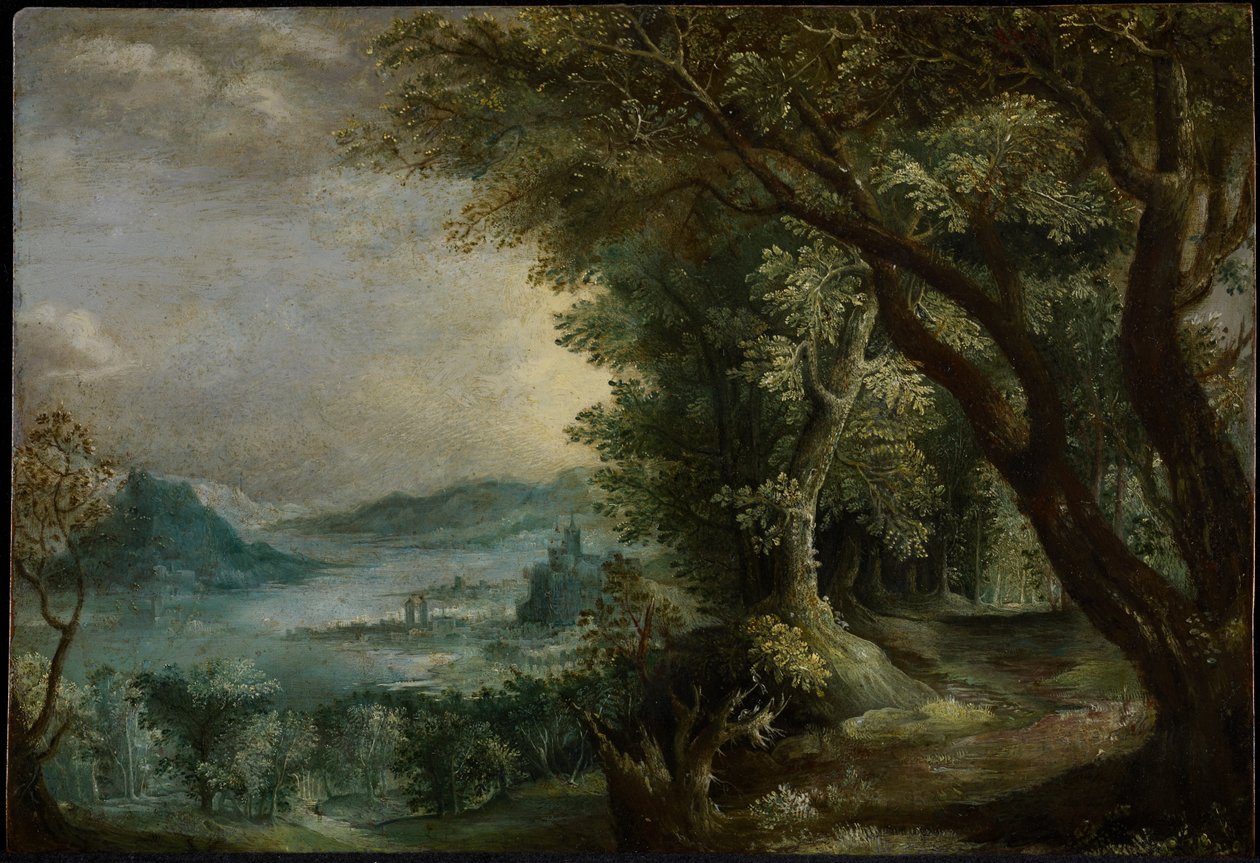 Imaginární krajina, po roce 1600 (olej na mědi) od Jan the Elder Brueghel