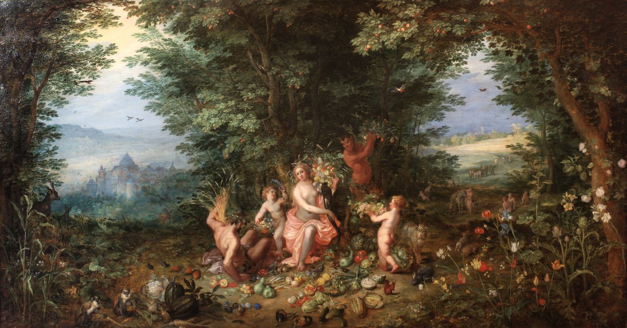 Země od Jan the Elder Brueghel
