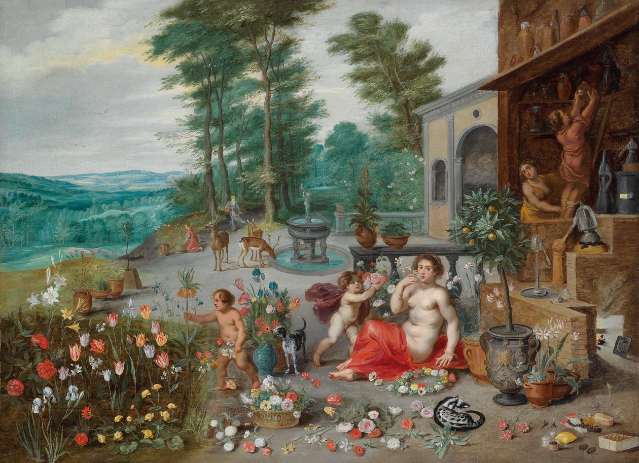 Alegorie vůně od Jan Brueghel the Younger
