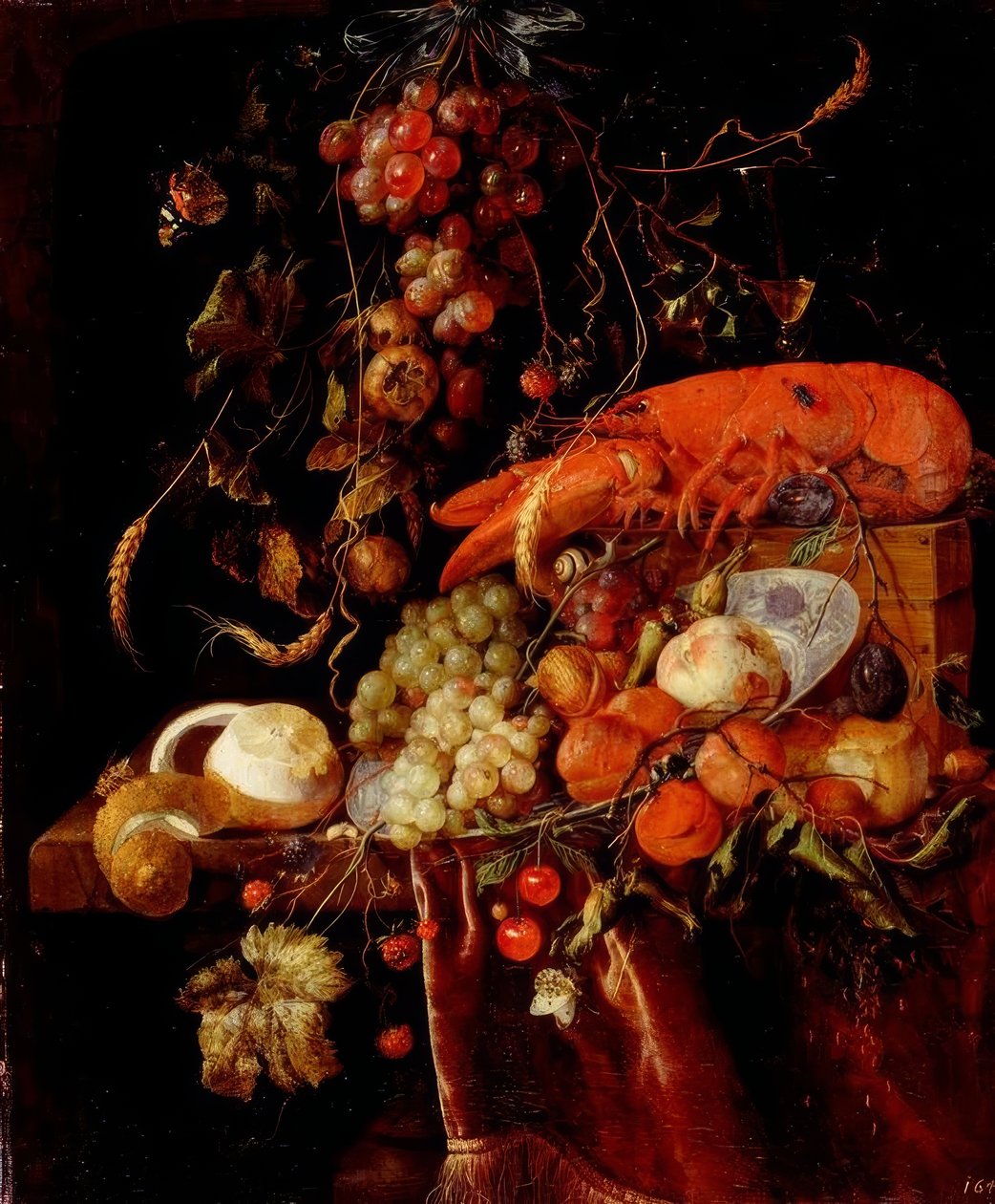 Zátiší s humrem od Jan Davidsz de Heem