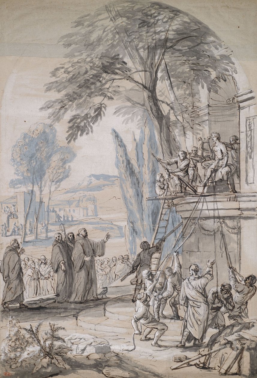 Instalace sochy do stavebního výklenku od Jan Erasmus Quellinus
