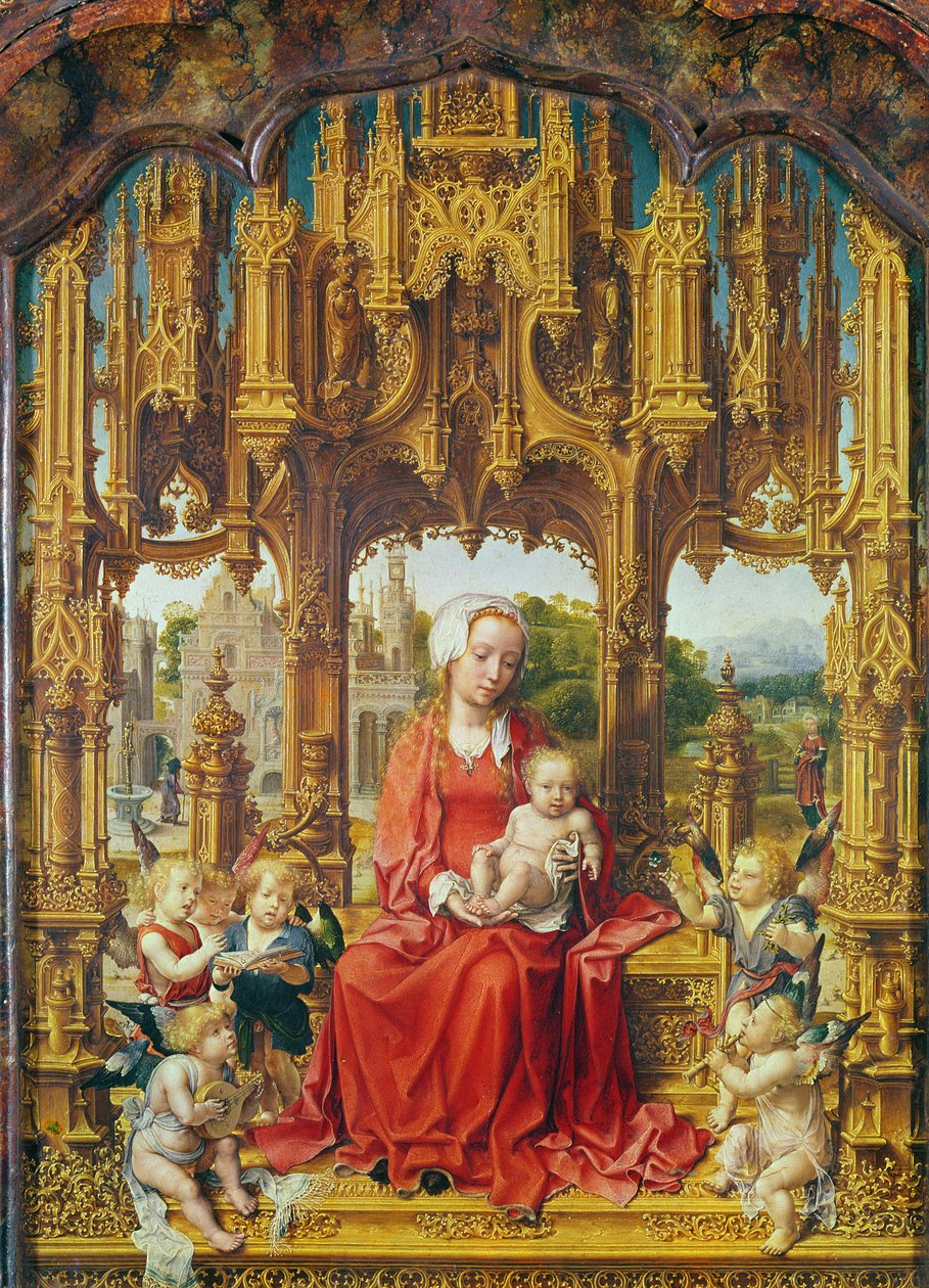 Centrální panel Triptychu Malvagna, c.1513-15 od Jan Gossaert