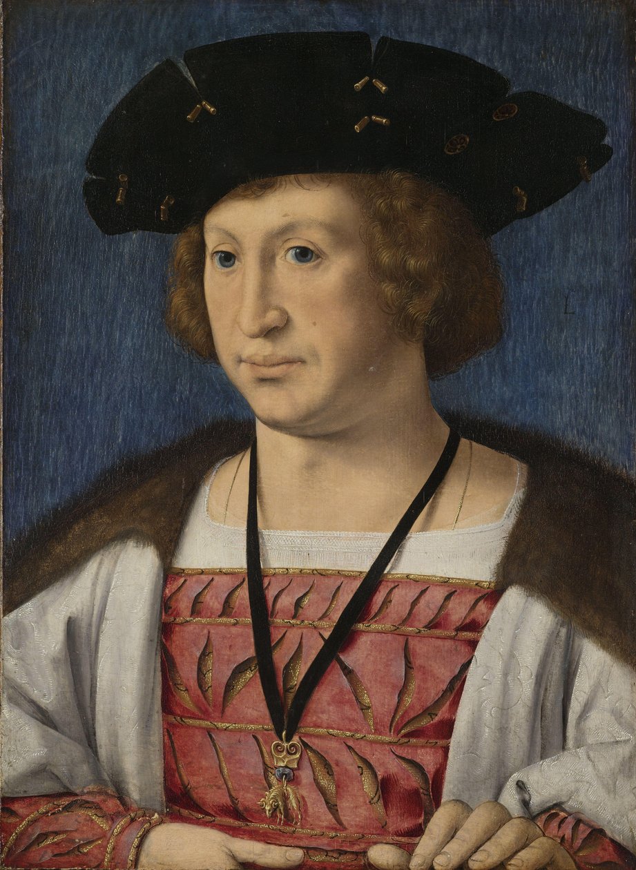 Portrét Florise van Egmonda (1469–1539), hraběte z Burenu a Leerdamu od Jan Gossaert