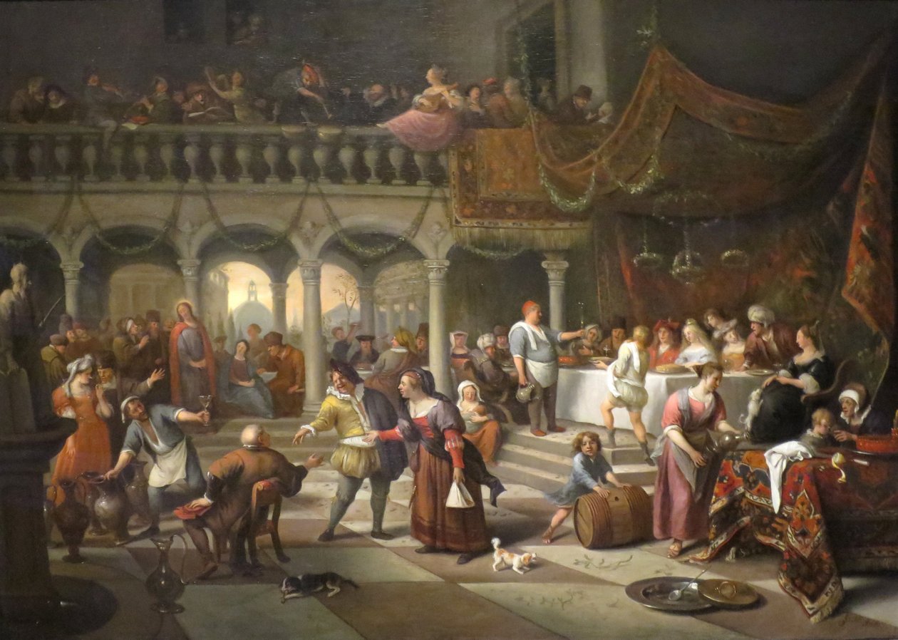 Manželství v Káně od Jan Havickszoon Steen