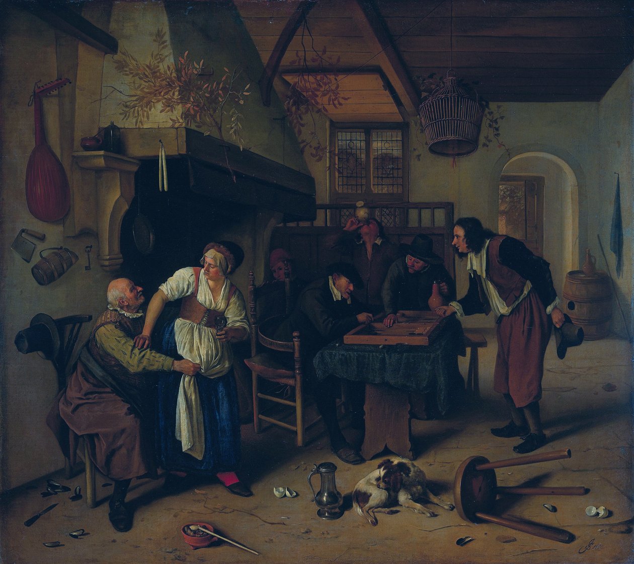 Dvojitá hra od Jan Havickszoon Steen