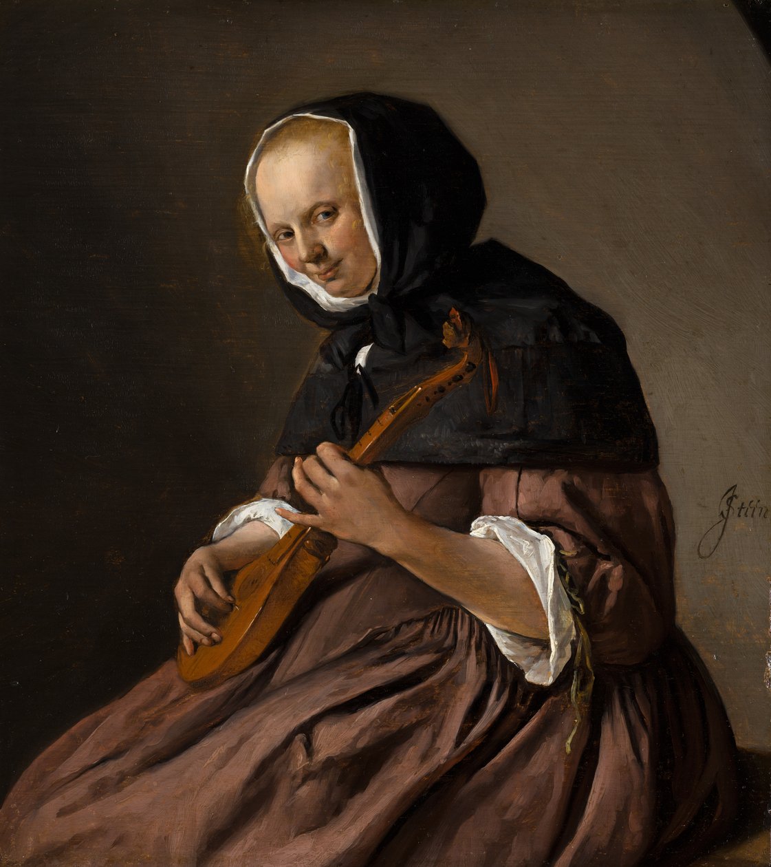Žena hraje na Sistrum od Jan Havickszoon Steen