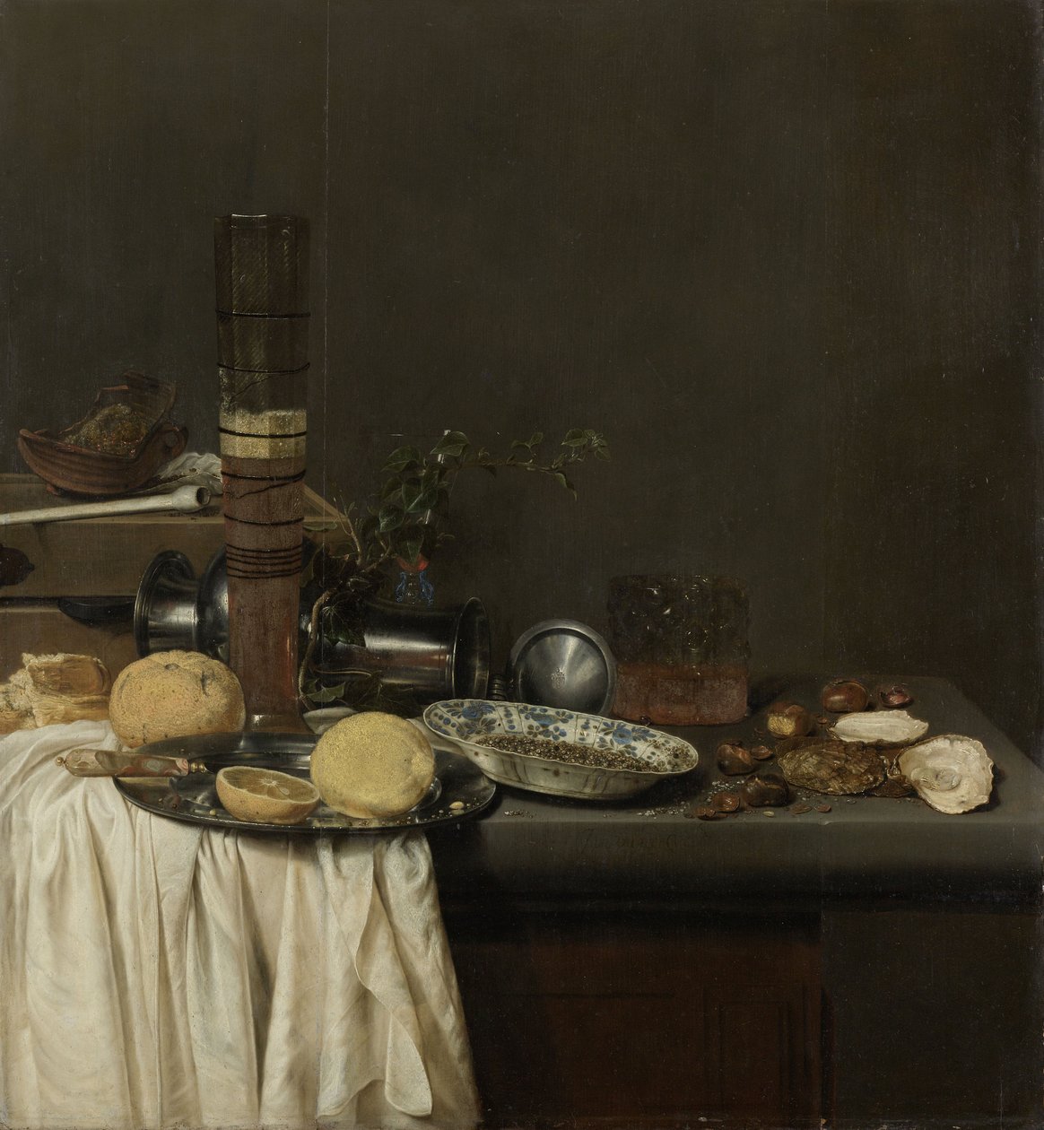 Zátiší s vysokou sklenicí na pivo, 1647 od Jan Jansz. van de Velde