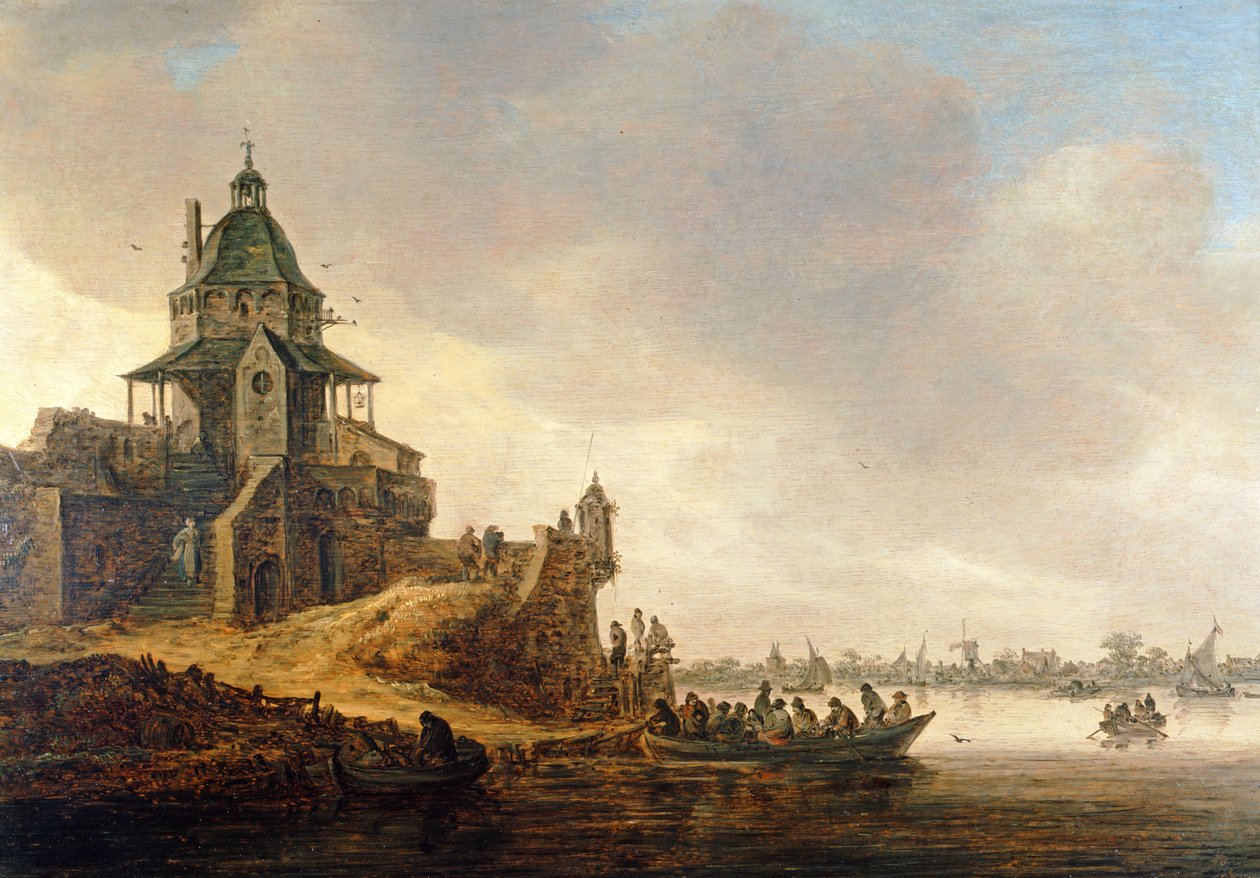 Dordrecht s Rondeel Engelenburg (olej) od Jan Josephsz van Goyen