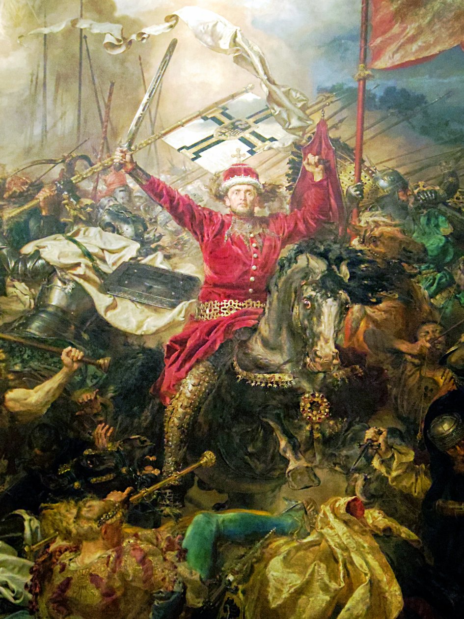 Fragment of Battle of Grunwald, Vytautas the Great od Jan Alojzy Matejko