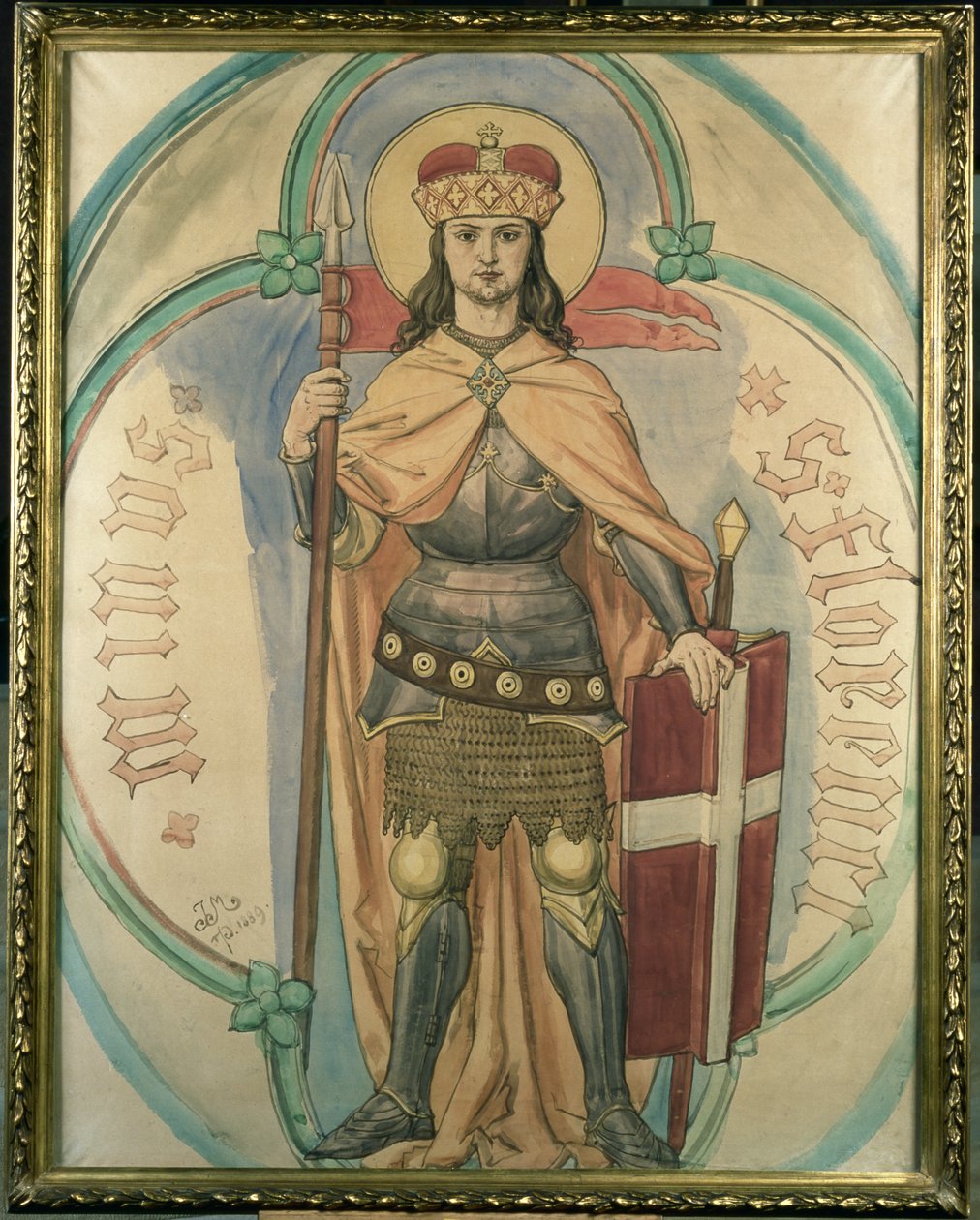 Sv. Florián, 1889 (wc na plátně) od Jan Alojzy Matejko