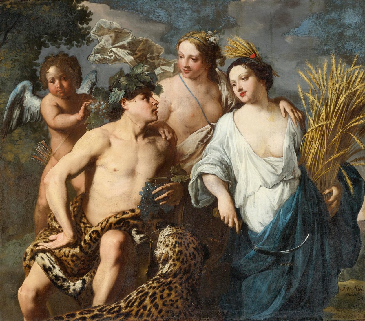 Ceres, Bacchus a Venuše od Jan Miel