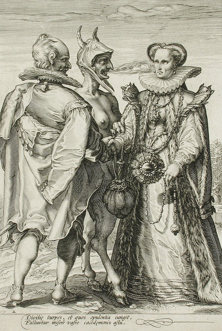Manželství za peníze, deska 2 Manželské trilogie, kolem roku 1594 od Jan Saenredam
