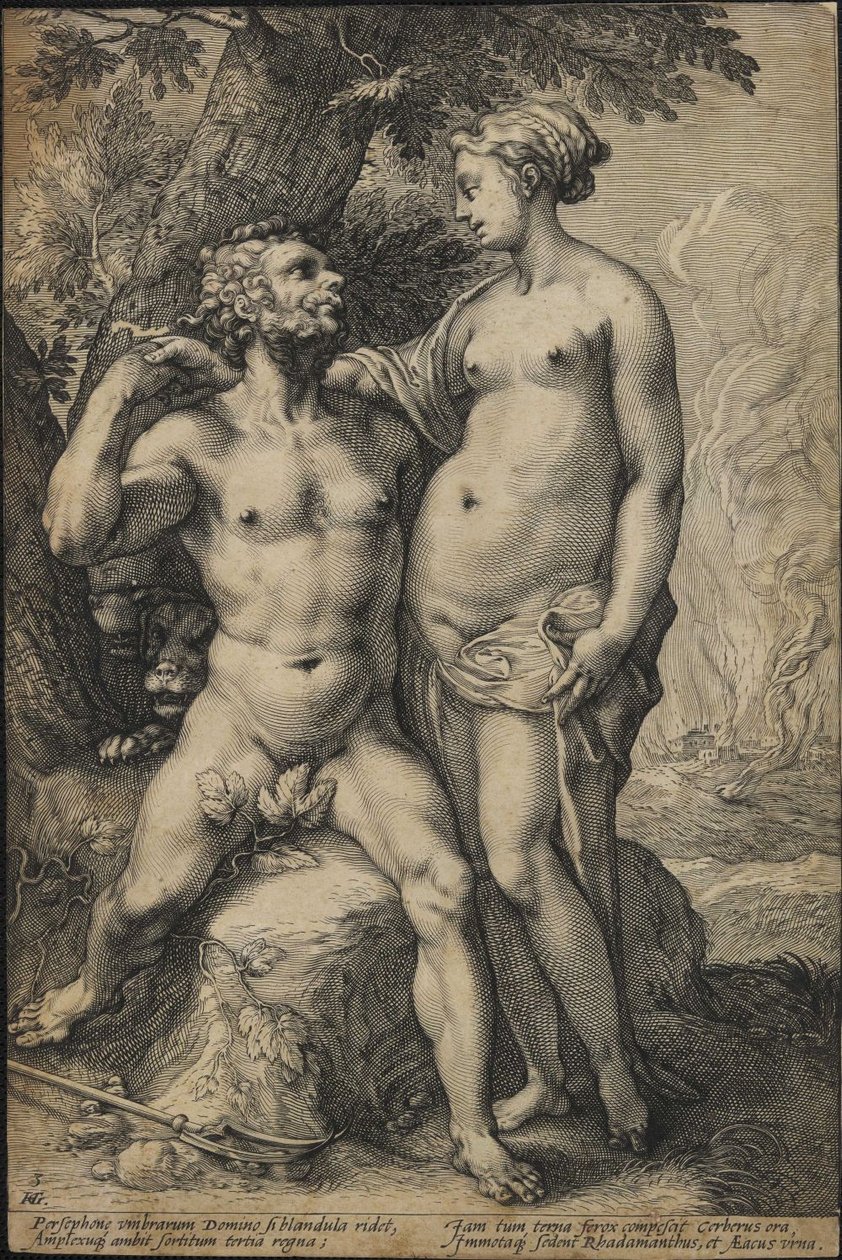 Pluto a Proserpina od Jan Saenredam