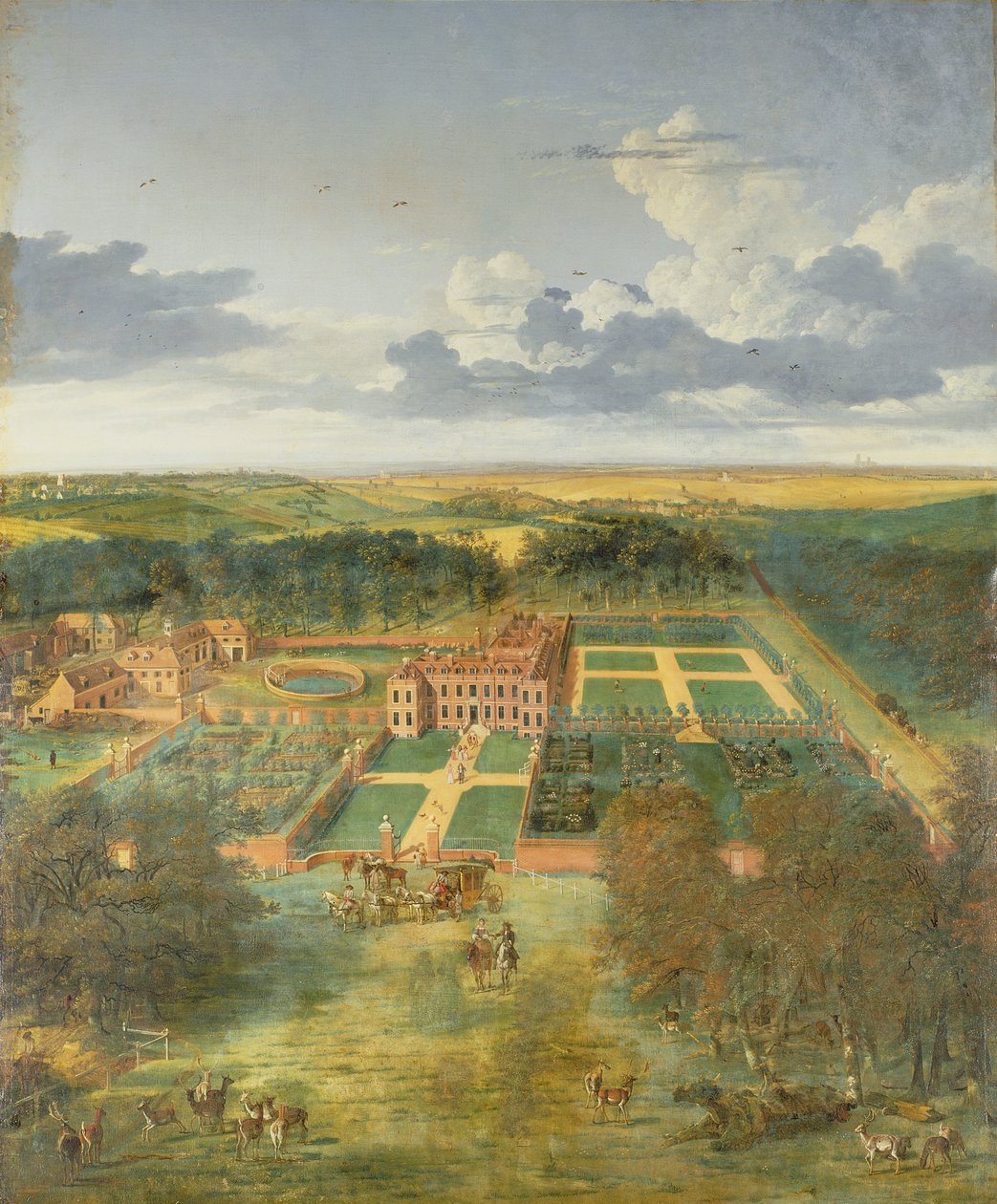 Cheveley Park, poblíž Newmarketu od Jan Siberechts