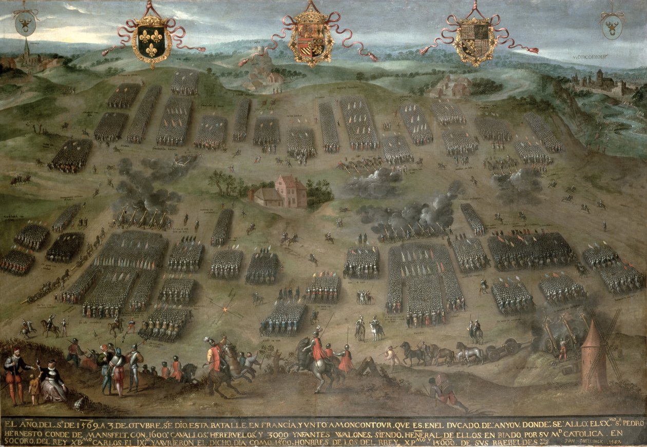 Bitva u Moncontour, 30. října 1569, 1587 od Jan Snellinck