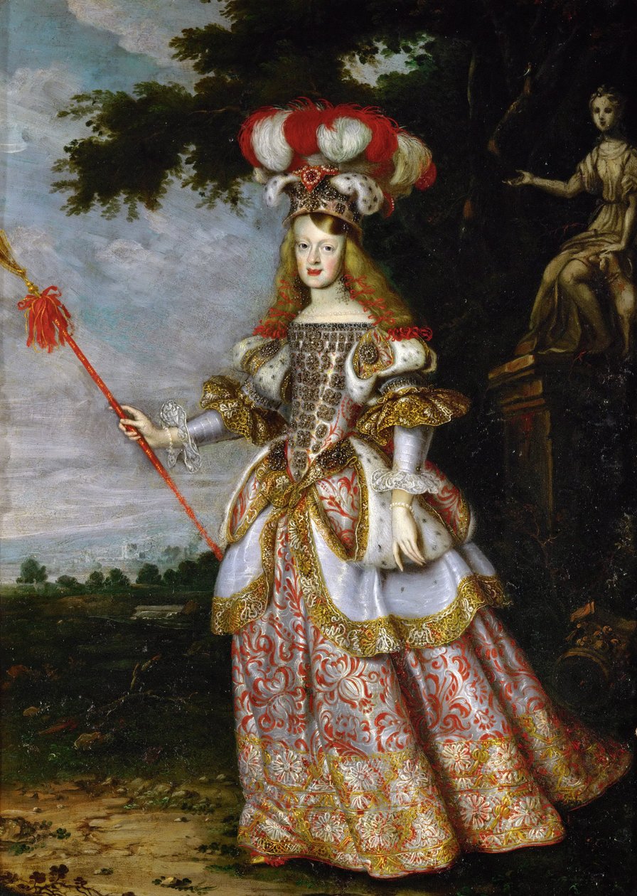 Infanta Margaret Theresa (1651-1673), císařovna, v divadelních šatech od Jan Thomas van Ieperen