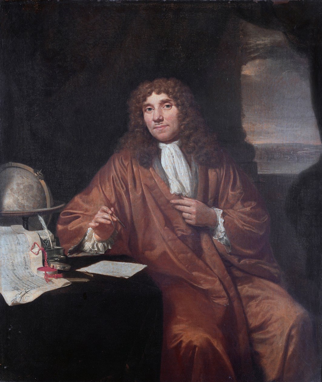 Portrét Anthony van Leeuwenhoek (1632-1723) od Jan Verkolje
