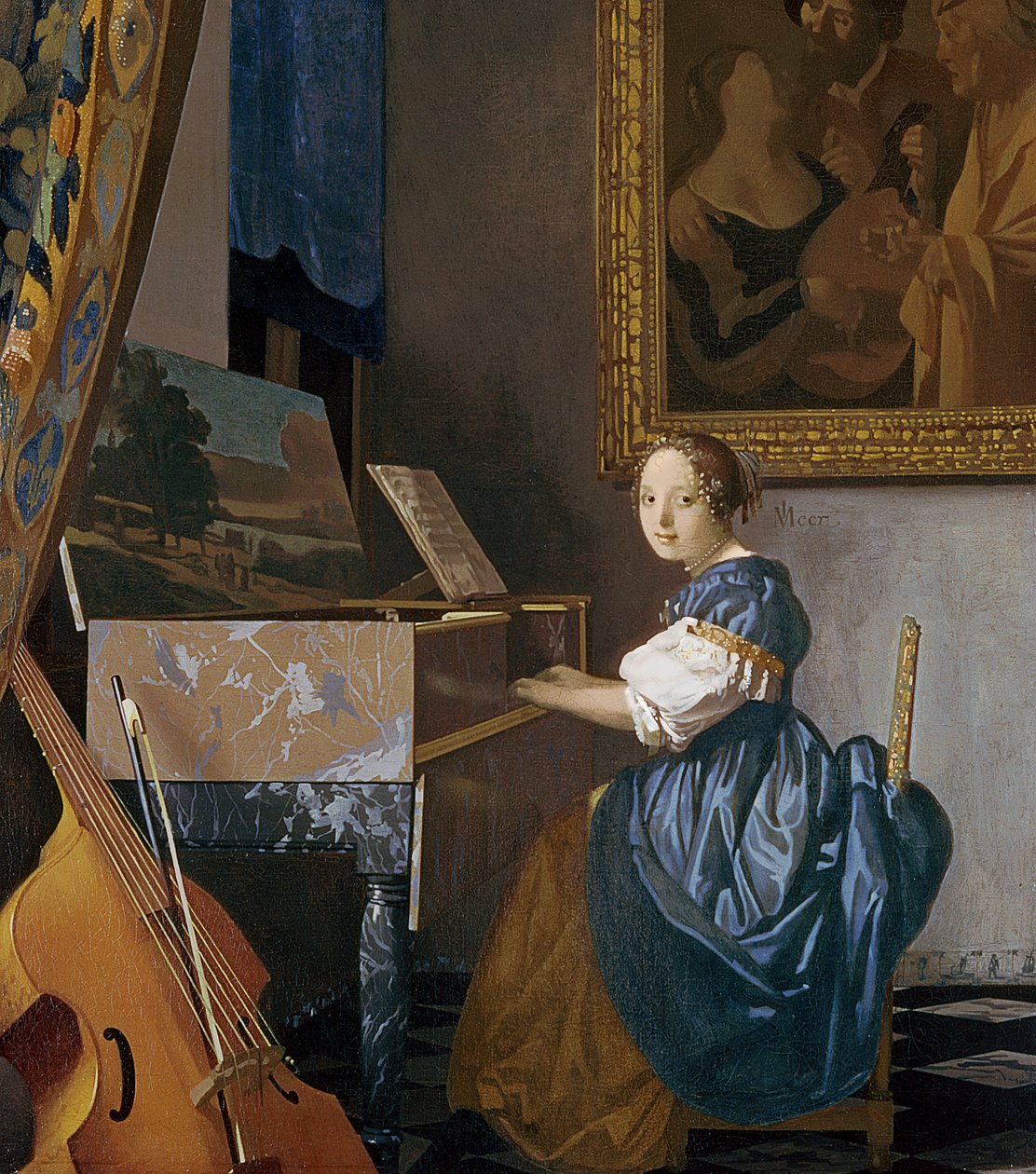 Mladá dáma sedící u Virginal, c.1670 od Jan Vermeer van Delft