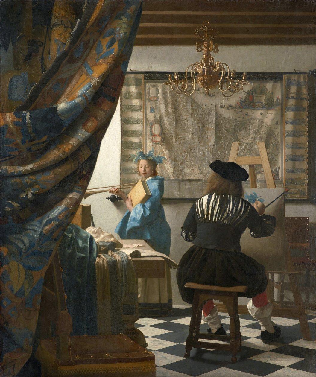 Umění malby od Jan Vermeer van Delft