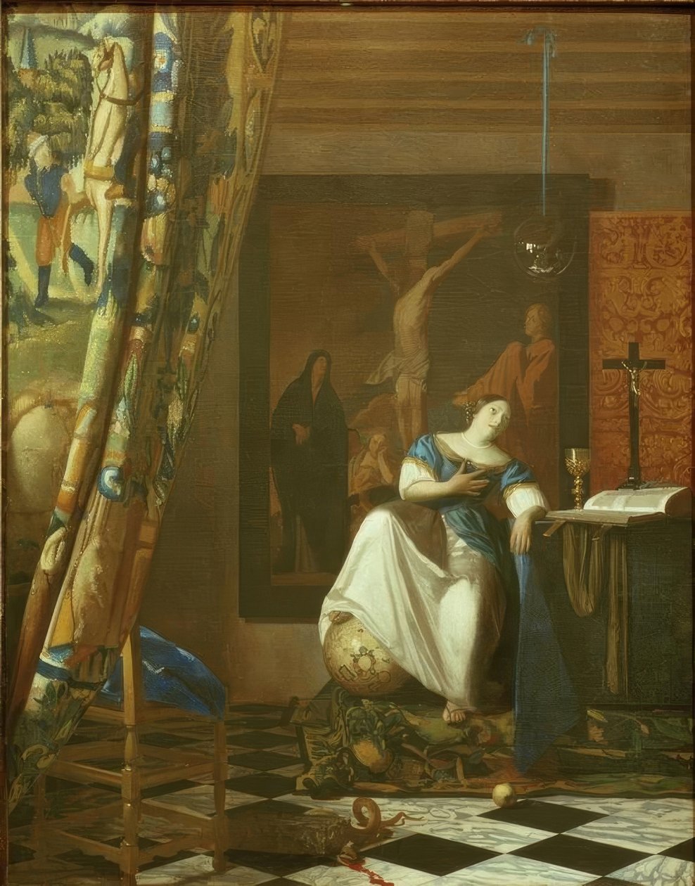 Alegorie víry od Jan Vermeer van Delft