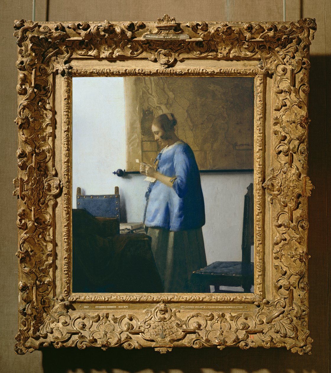 Žena čte dopis, c.1662-63 od Jan Vermeer van Delft