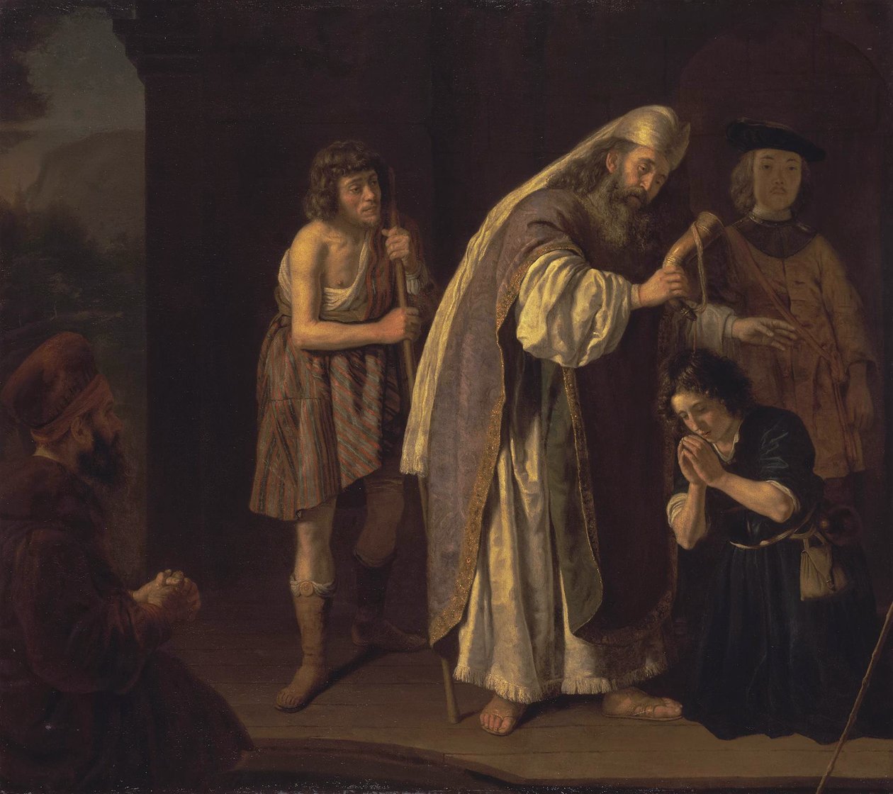 Pomazání Davida, kolem roku 1645 od Jan Victors