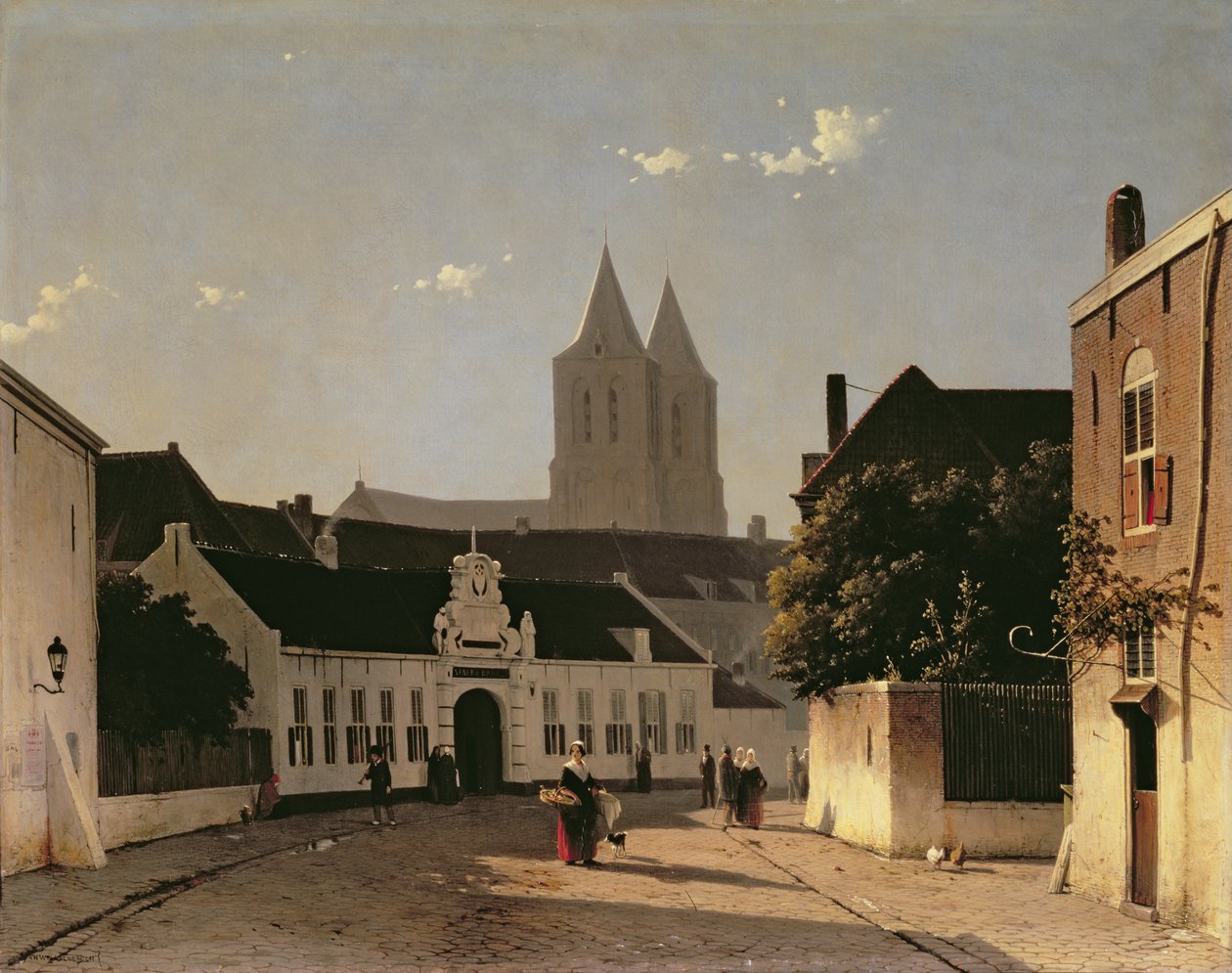 Pohled na Arnhem, 1851 od Jan Hendrik Weissenbruch