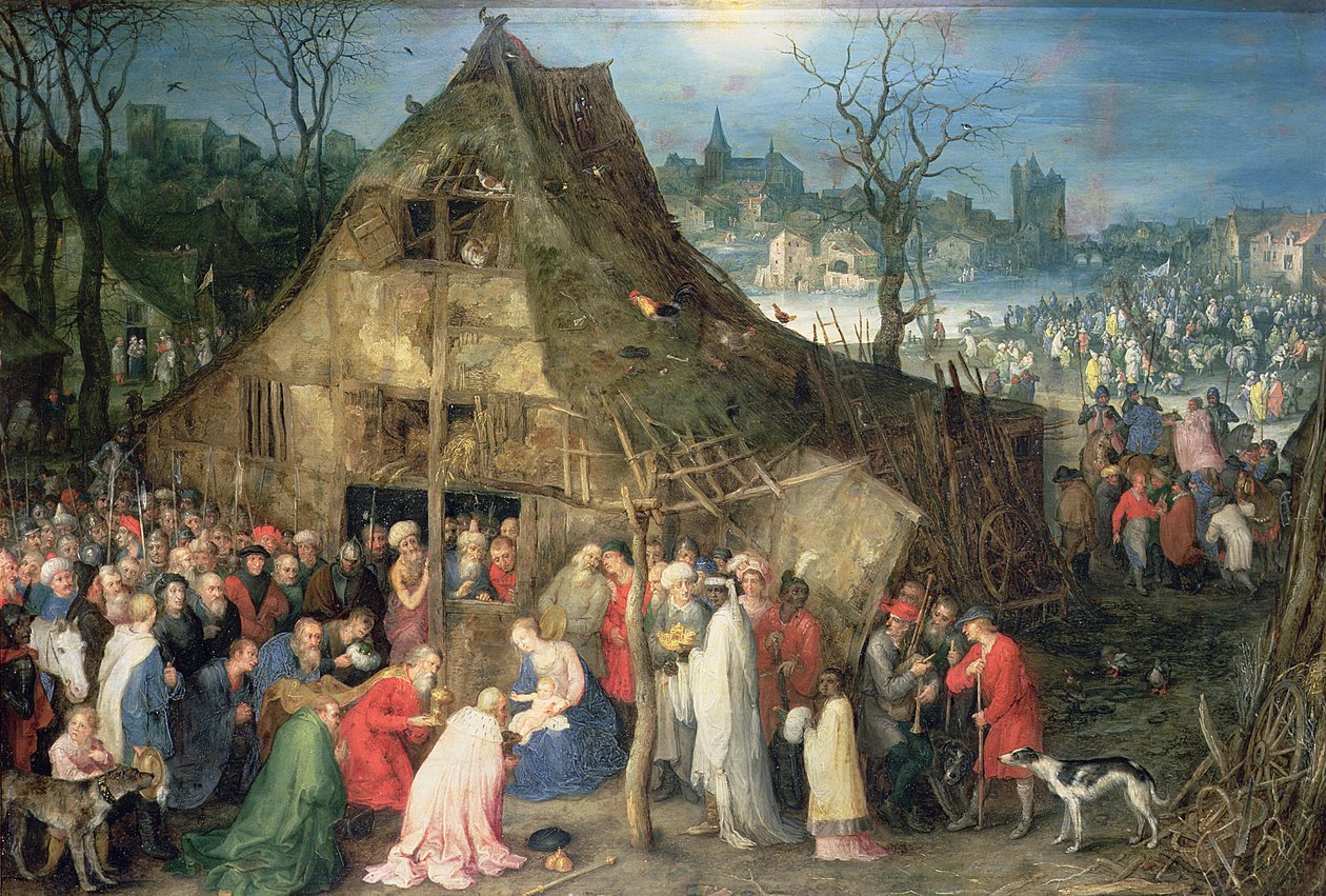 Klanění tří králů, 1598 od Jan the Elder Brueghel