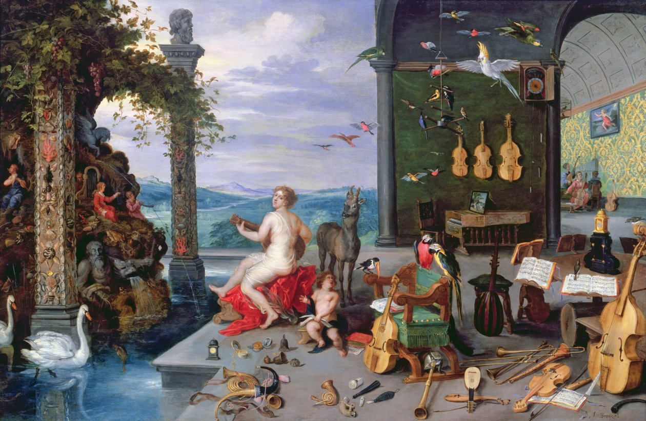 Alegorie hudby od Jan the Elder Brueghel