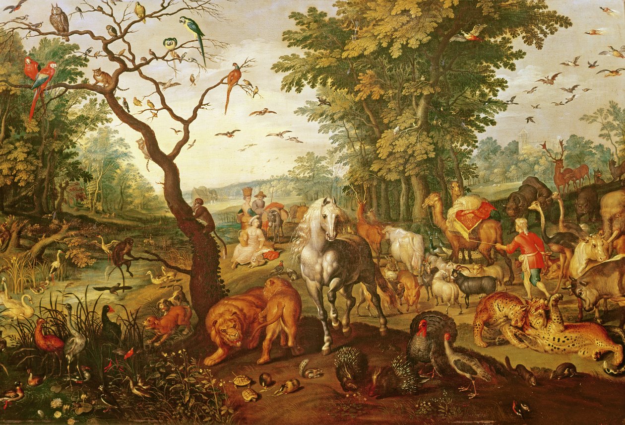 Noemova archa, po roce 1613 od Jan the Elder Brueghel