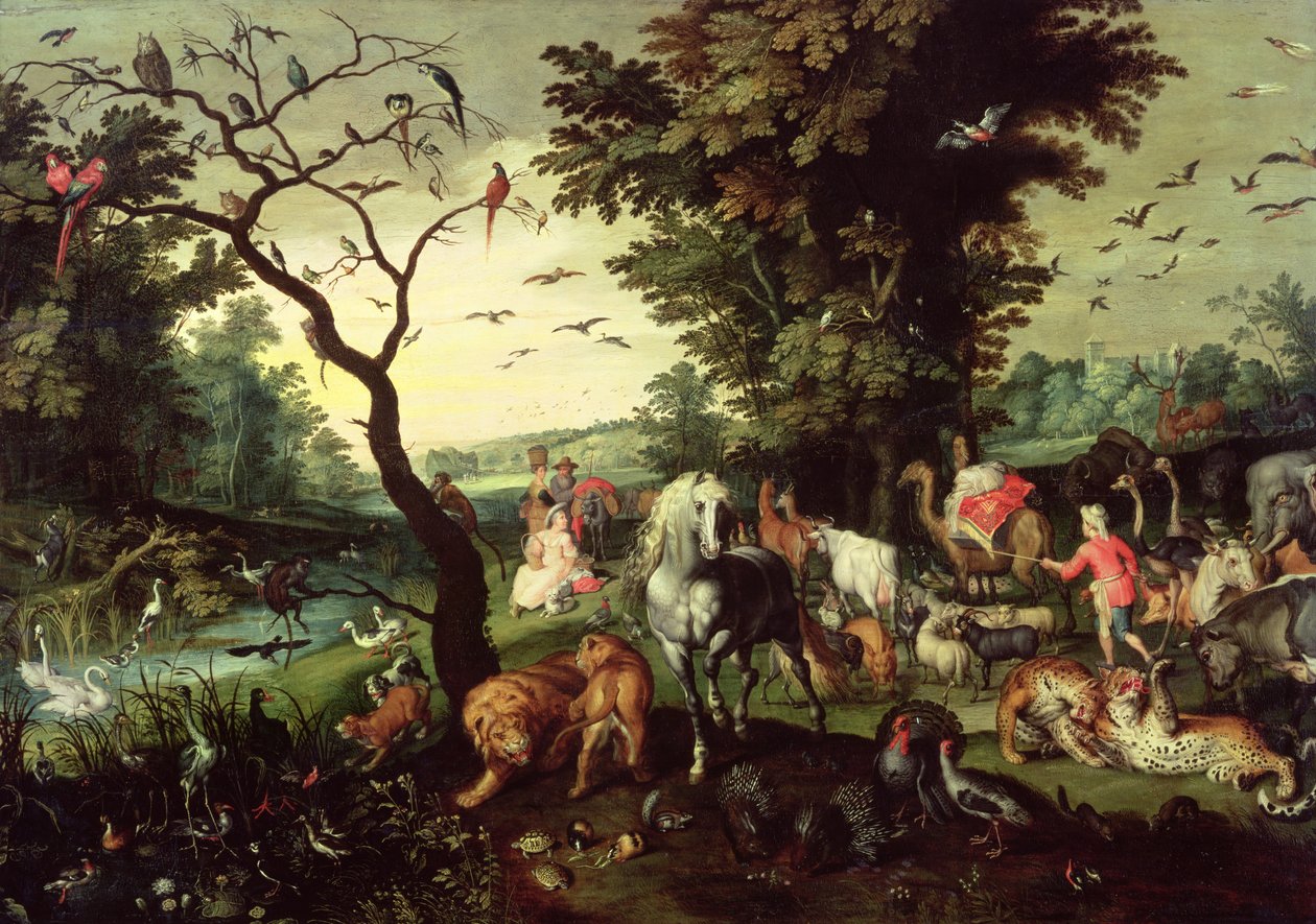 Zvířata vstupující do Noemovy archy od Jan the Elder Brueghel