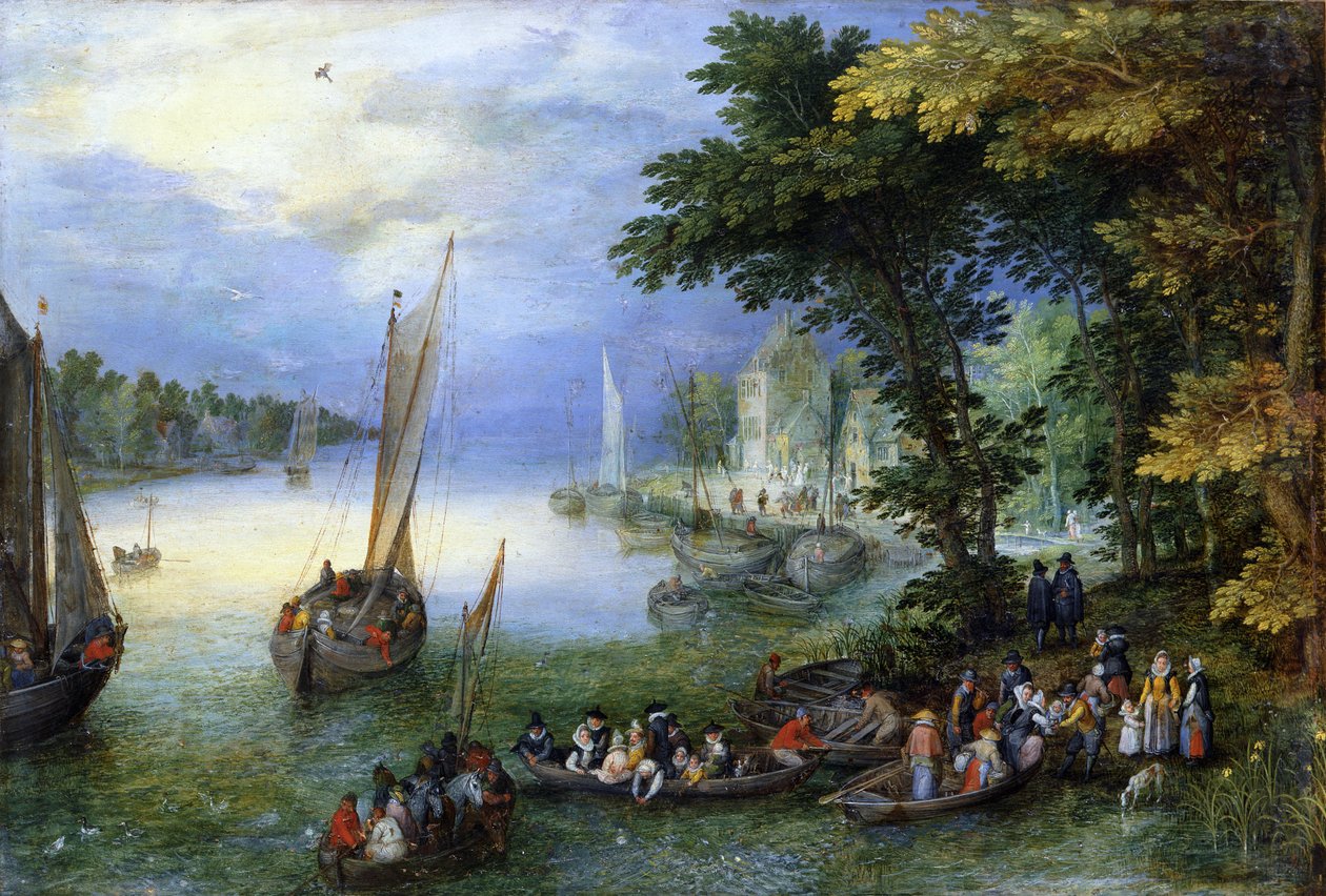 Nalodění od Jan the Elder Brueghel