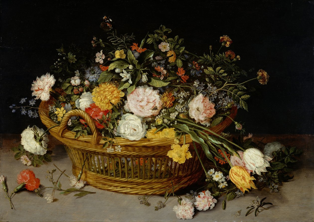 Košík květin, kolem roku 1625 od Jan Brueghel the Younger