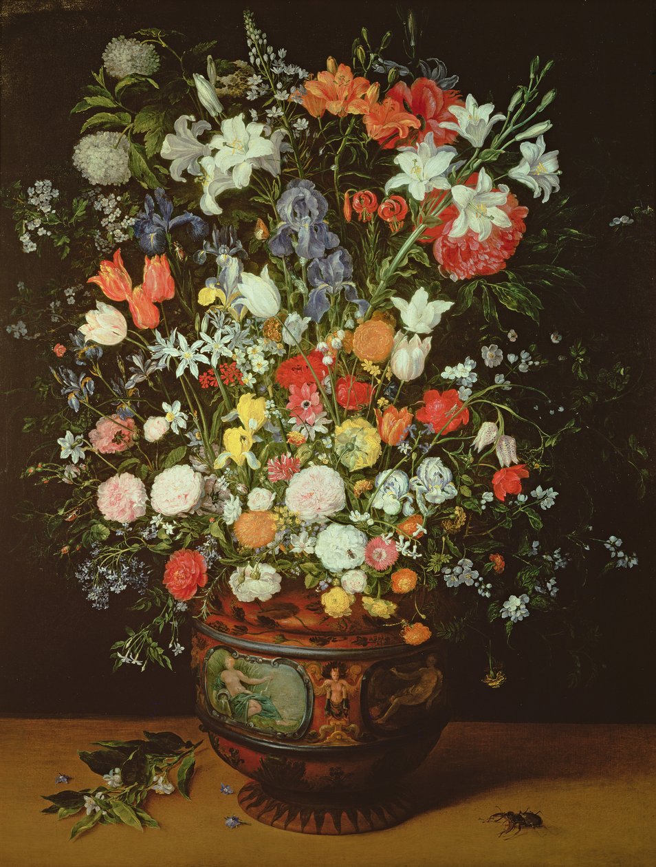 Zátiší květin ve váze od Jan Brueghel the Younger