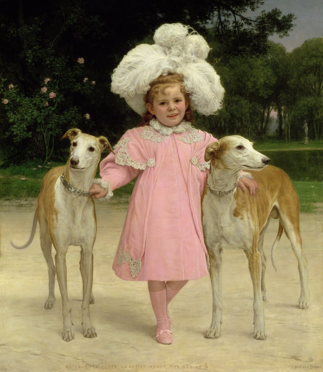 Alice Antoinette de la Mar, pětiletá od Jan van Beers