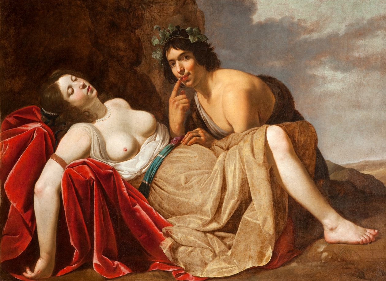 Pastýř a spící dívka, 1623-30 od Jan van Bijlert or Bylert