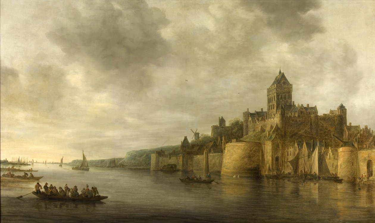 Pohled na Valkhof v Nijmegenu od Jan Josephsz van Goyen
