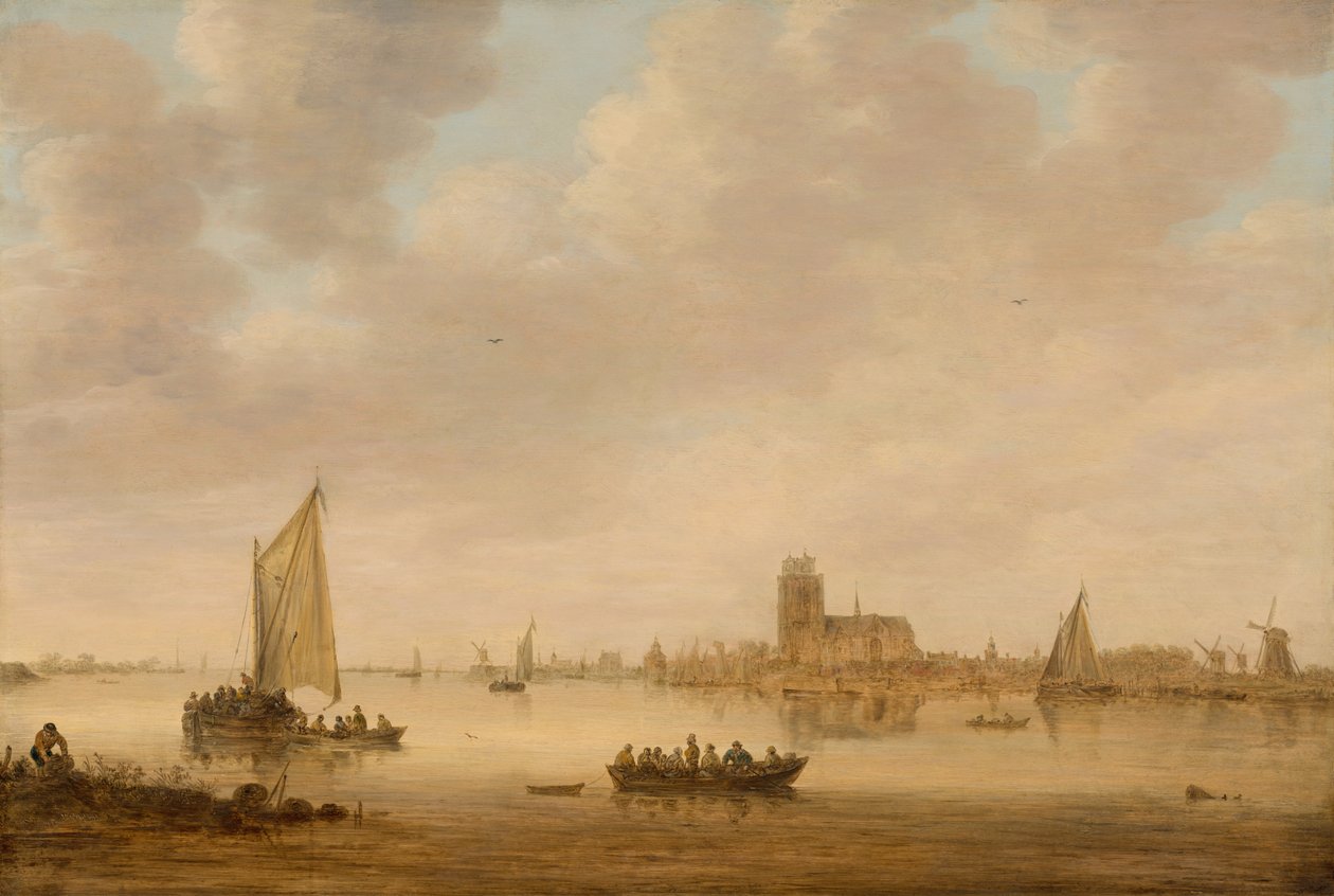 Pohled na Dordrecht z Dordtse Kil od Jan Josephsz van Goyen