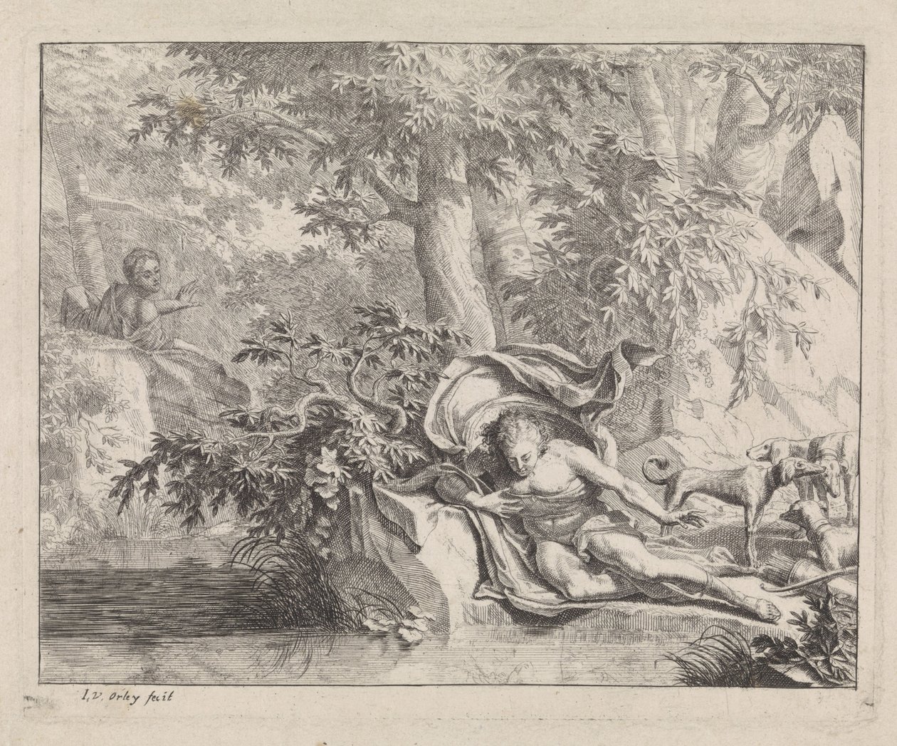 Narcis a Echo od Jan van Orley  