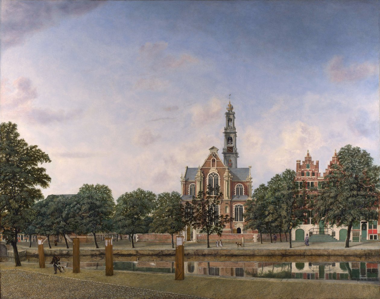 Pohled na Westerkerk, Amsterdam (c. 1660) od Jan van der Heyden