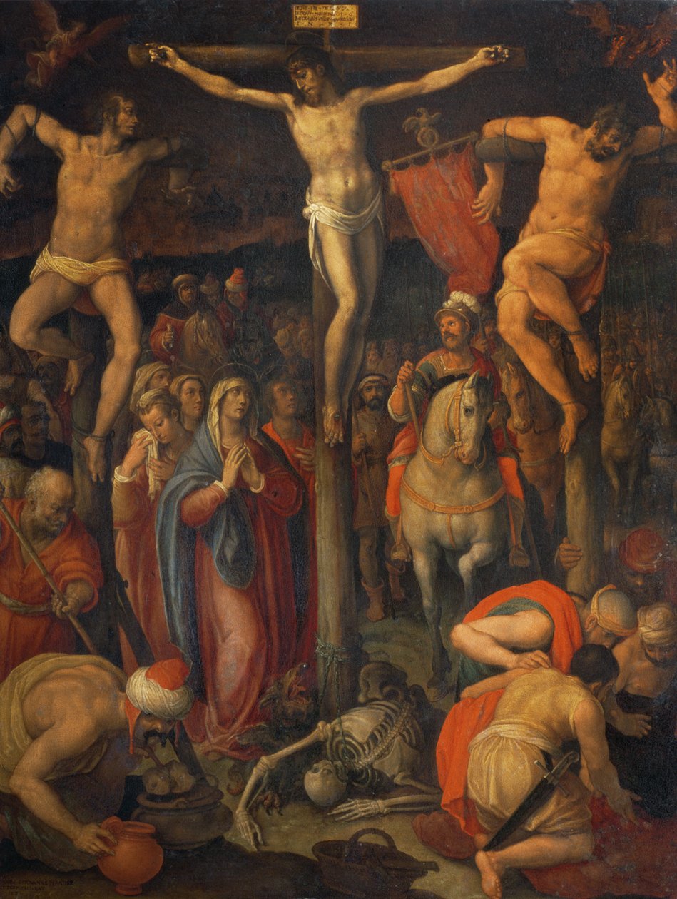 Ukřižování, 1581 od Jan van der Straet