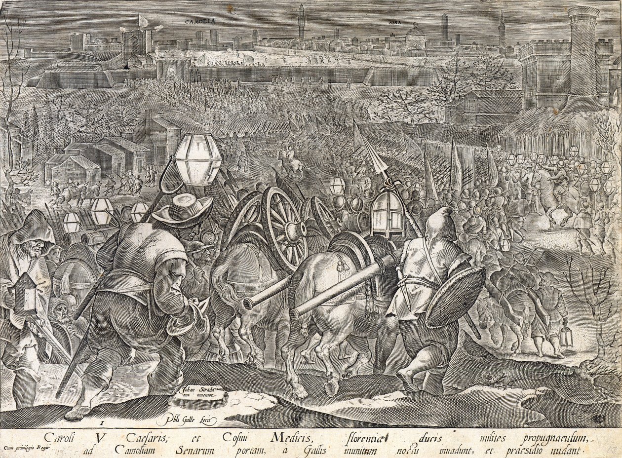 Císař Karel V. a Cosimo I. de