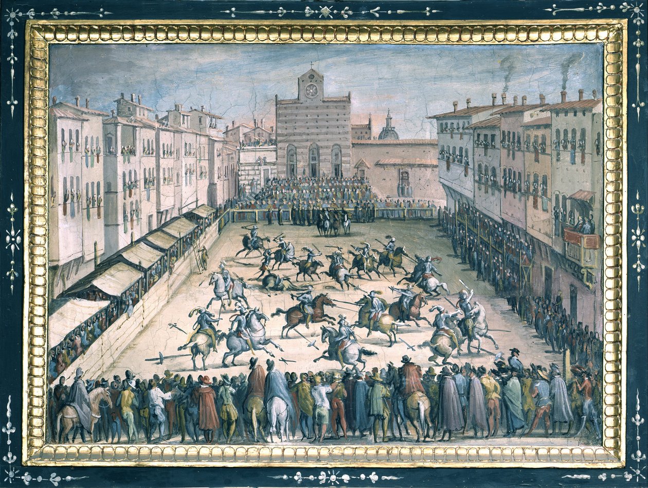 Kůň na Piazza Santa Croce od Jan van der Straet