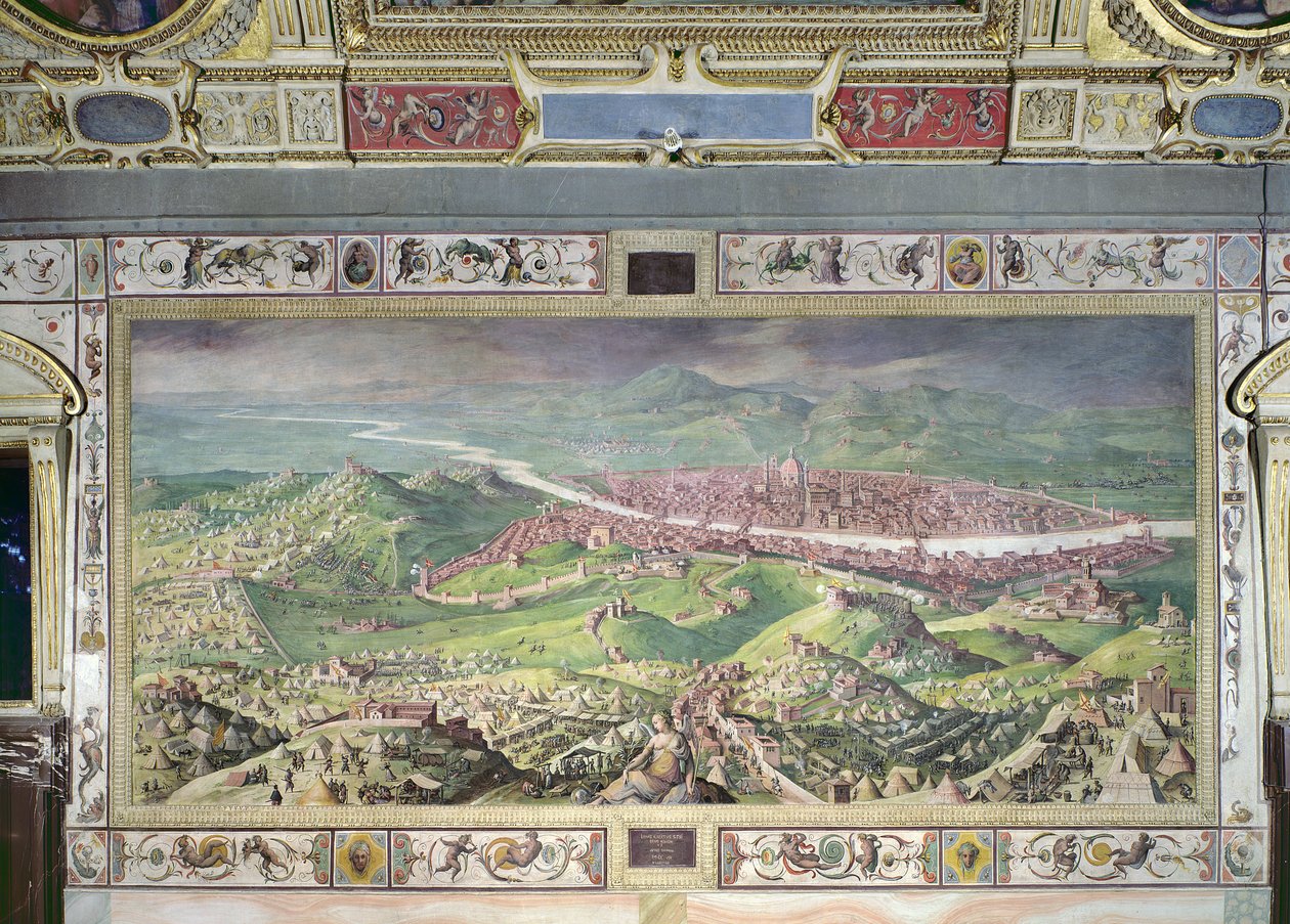 Obléhání Florencie v letech 1530, 1563-65 od Jan van der Straet