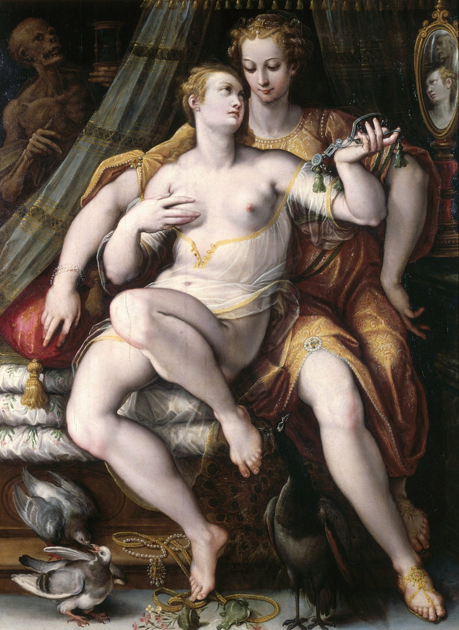 Marnost, skromnost a smrt, 1569 od Jan van der Straet