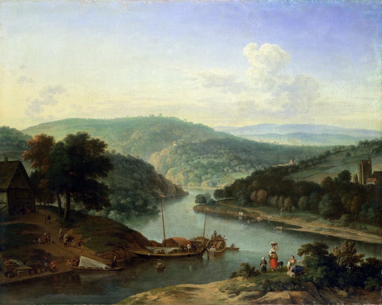 Říční krajina, 1697 od Jan van der the Younger Meer
