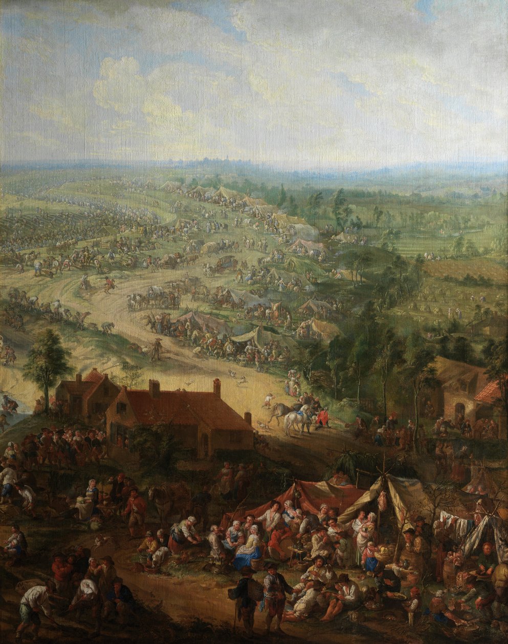 Detail kopání Gentského kanálu (olej na plátně) od Jan Anton Garemyn