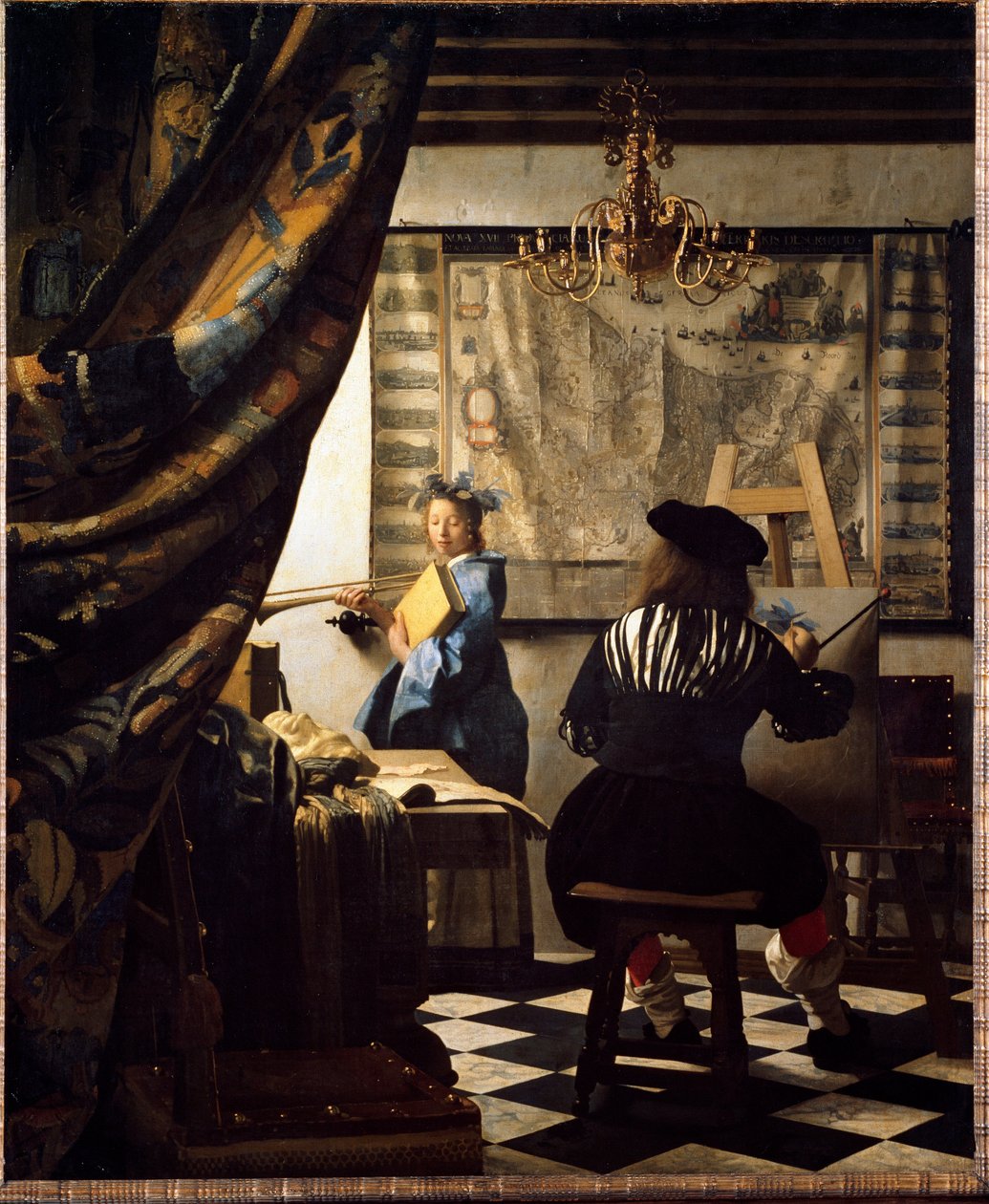 Umění malovat aneb Malíř ve svém ateliéru od Jan (1632 75) Vermeer